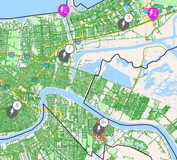 Power outages remain Saturday across the region as Entergy works to restore service
