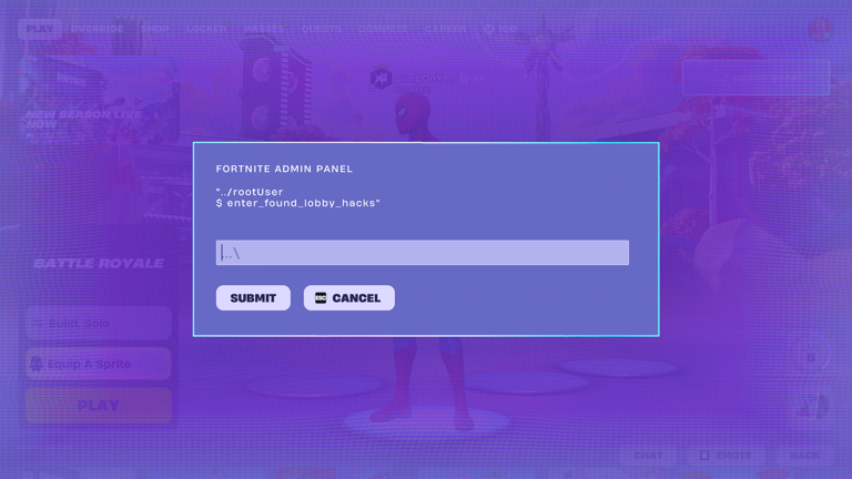 Every Fortnite lobby hack code available now