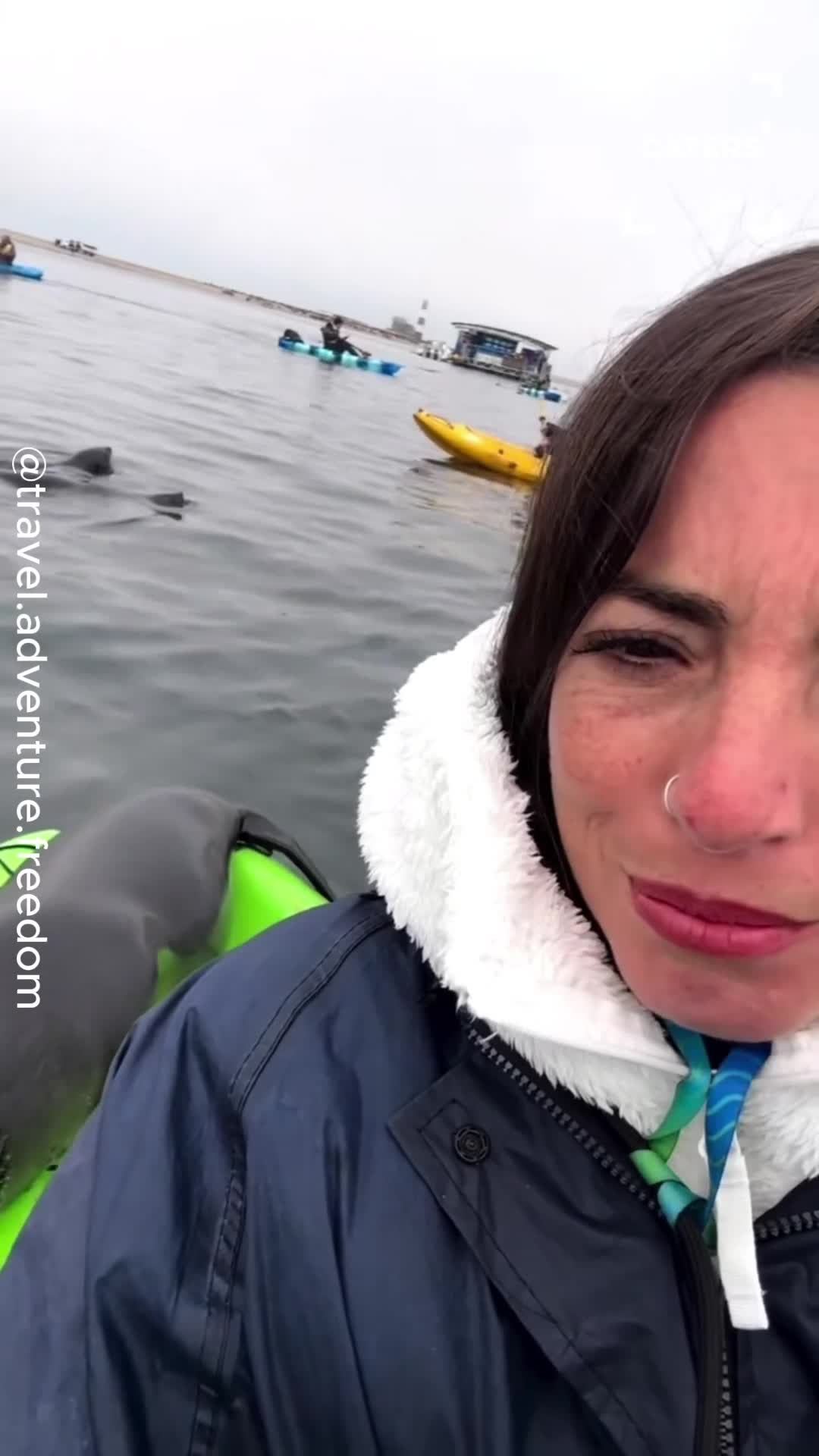 Kayak ride gets surprise guest