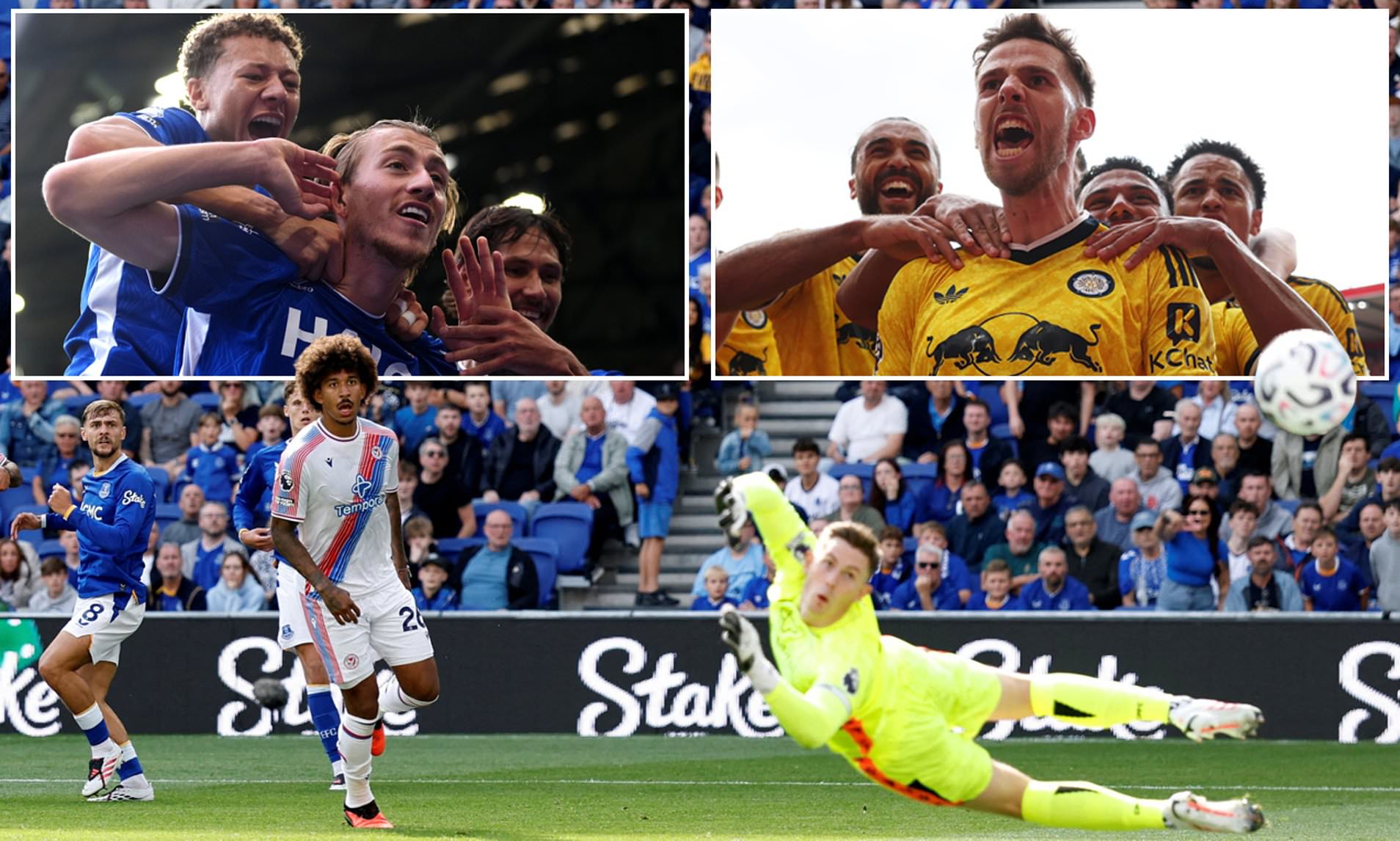 Everton claim 2-0 win over Palace, Ipswich stun Sunderland and Leeds leave it late against Forest