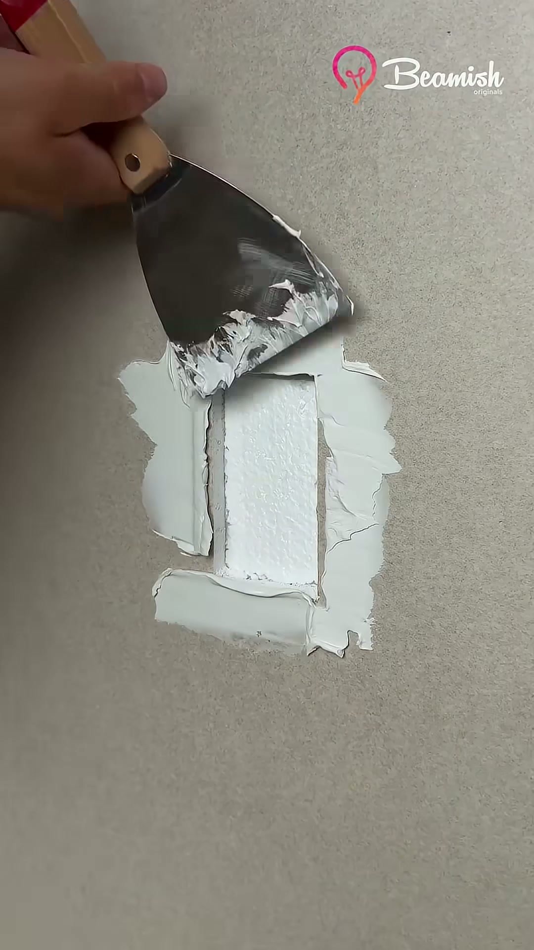 Drywall repair hack using paper #drywall #repair #paper #tricks