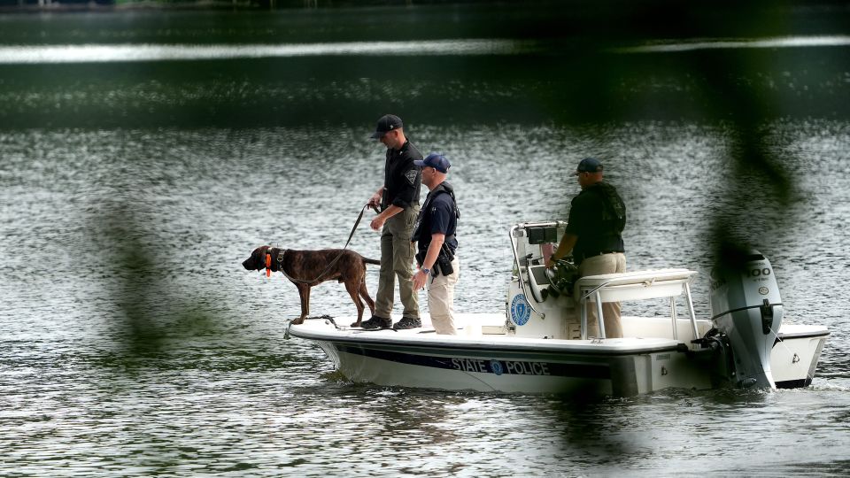 Wife of police officer who was found dead is considered 'armed and dangerous,' chief says