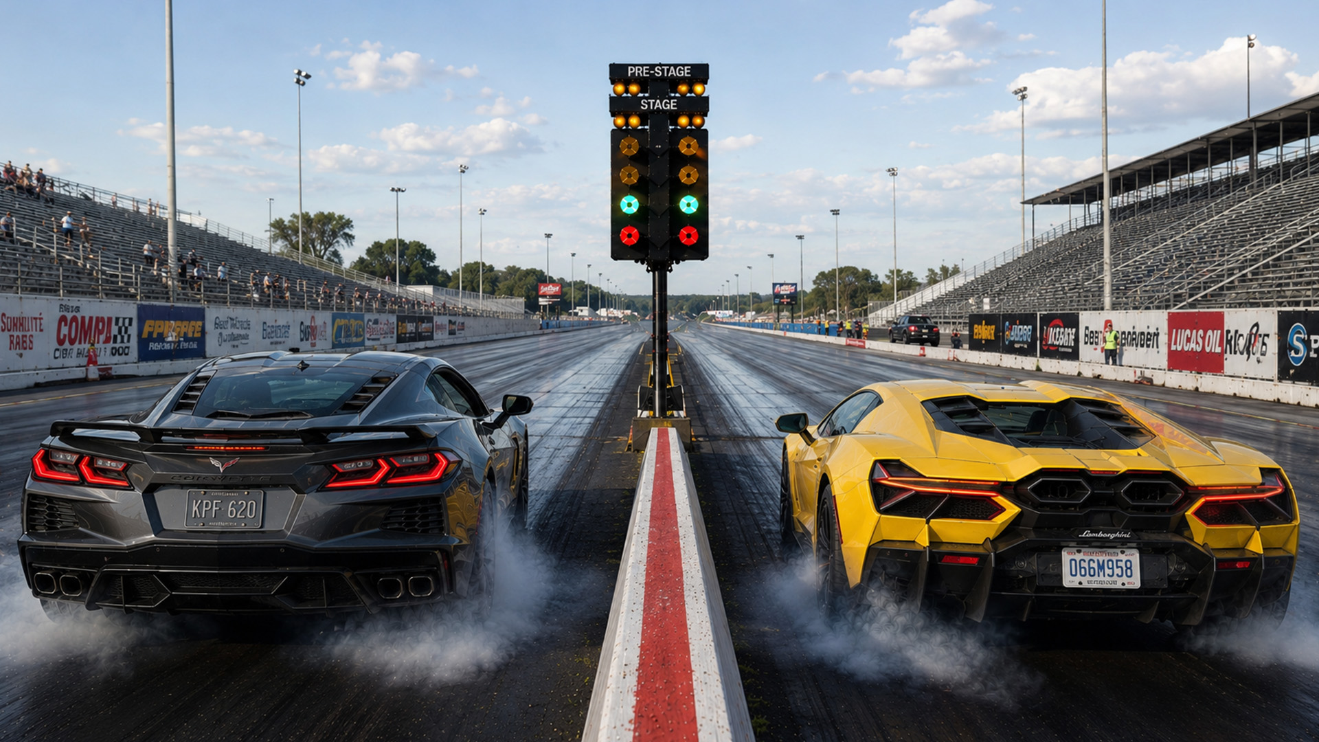 Corvette E-Ray faces 1,001HP Lamborghini Revuelto drag race
