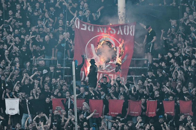 fire at stadium