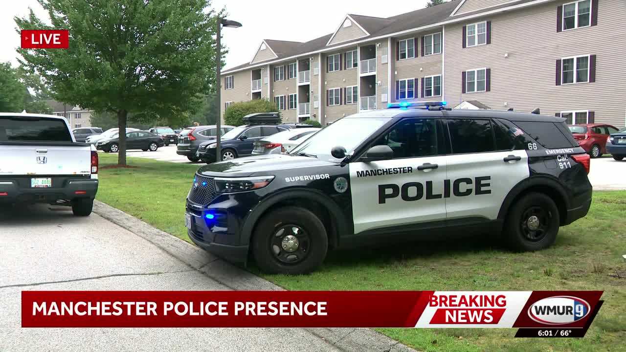 Large police presence clears at Manchester apartment complex