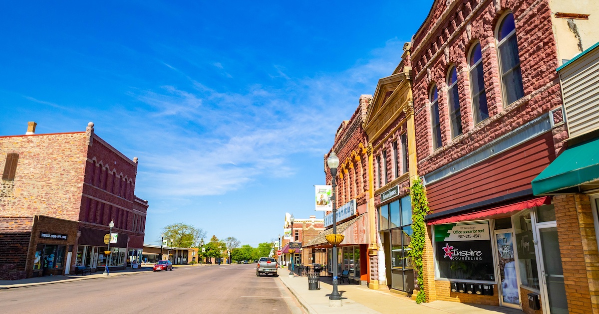 Pipestone is the quiet small town next door to Pipestone National Monument