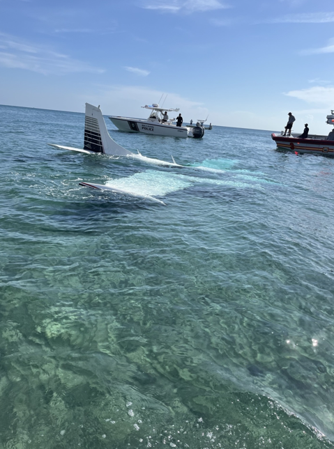 Videos show Piper plane landing in ocean near Boca Raton