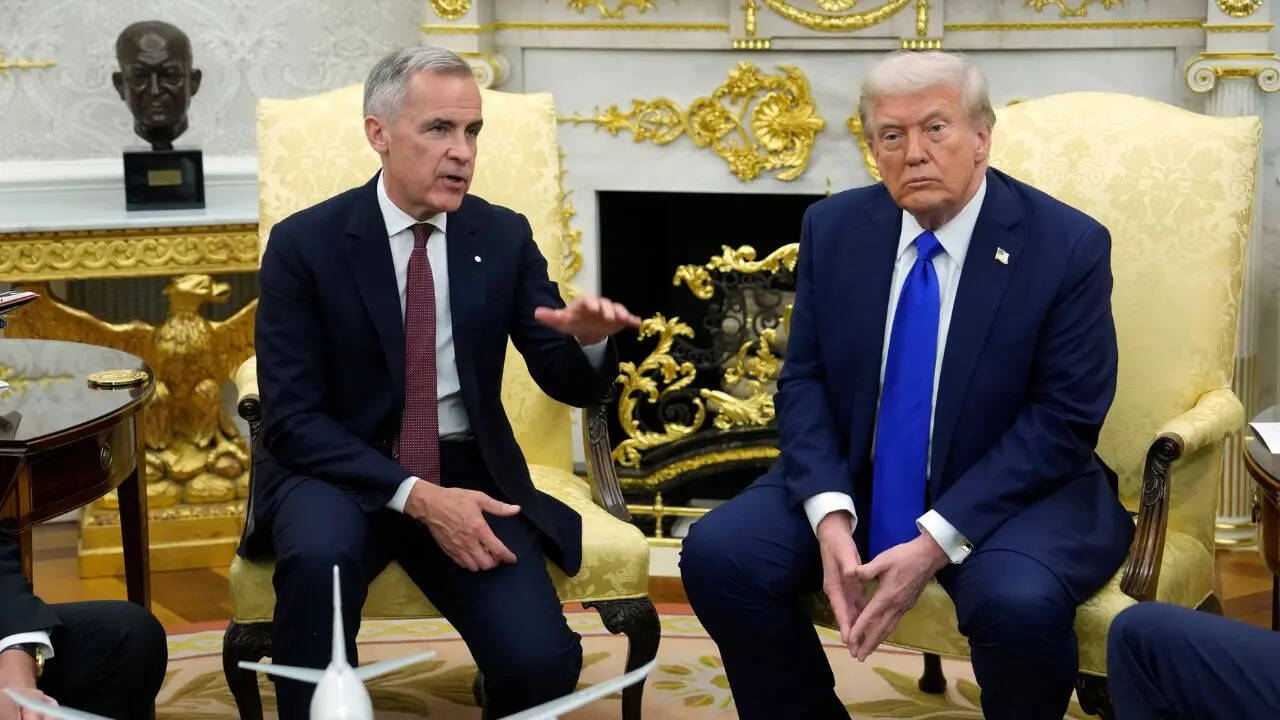 us canada tariff war trade talks collapse president donald trump mark carney comments