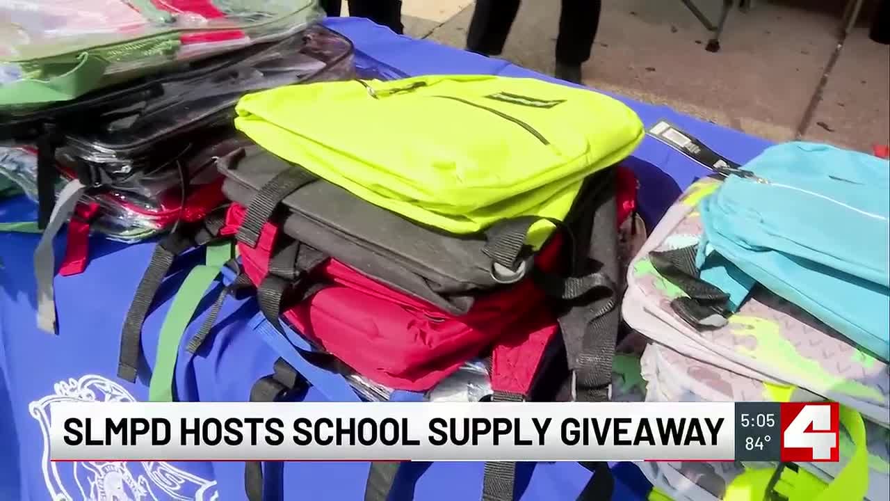 SLMPD helps families get ready for school with supply giveaway
