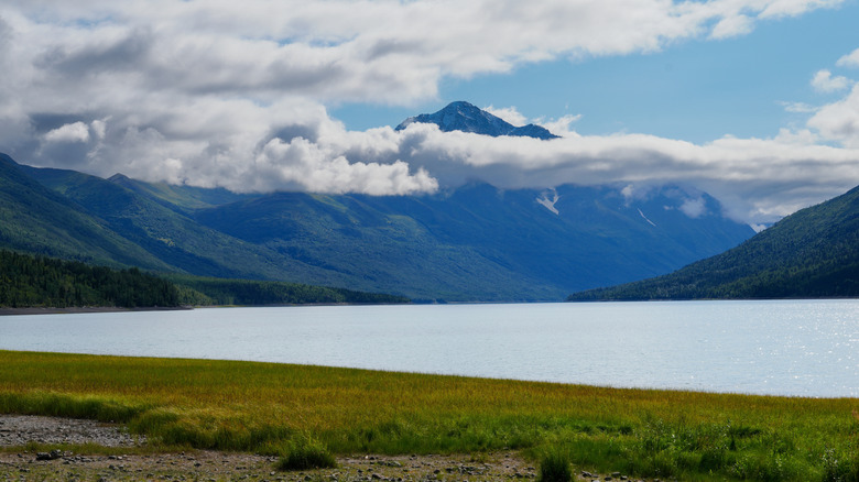 One of Alaska's best glistening glacier lakes is an easily accessible mountain gem to kayak and camp