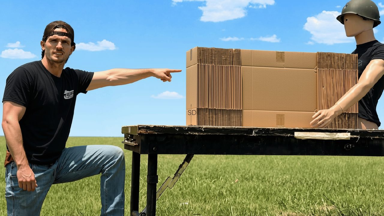 Can cardboard stop a bullet?