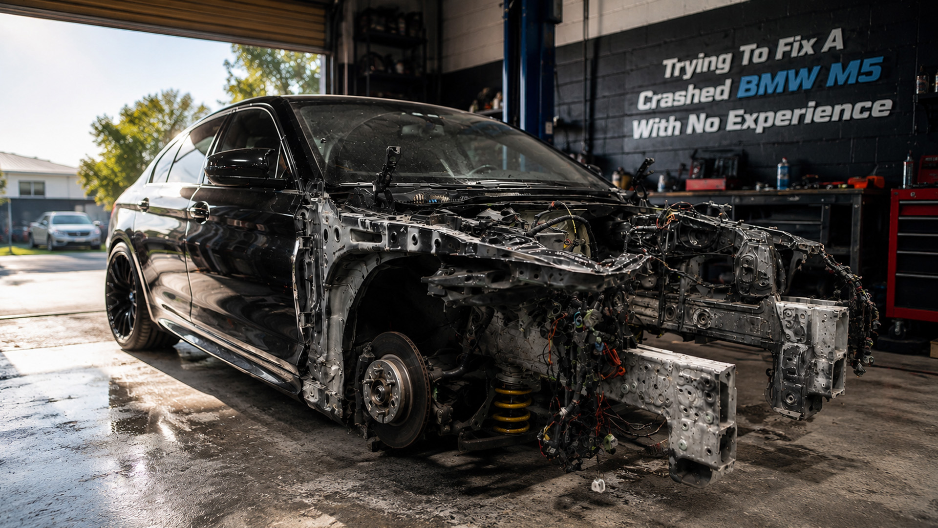 Abandoned BMW M6 comes back from rough condition