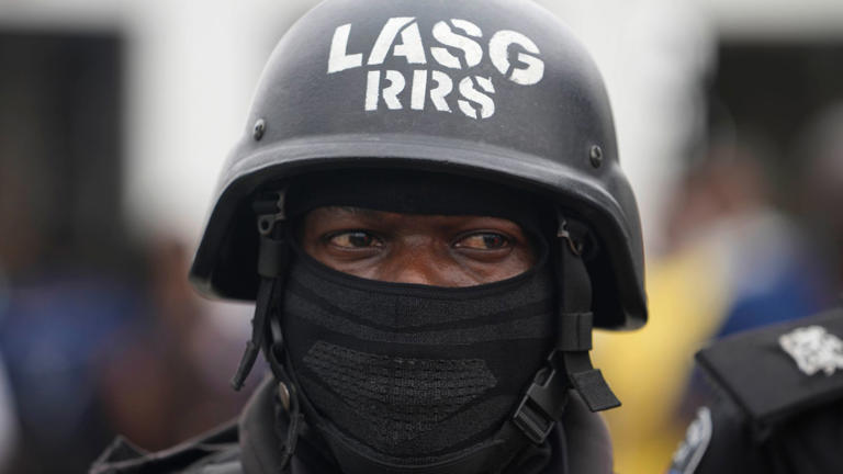 A police officer in Nigeria. File image: AP