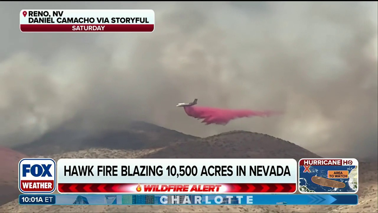 Hawk Fire rapidly spreads as evacuations are underway in Reno, Nevada