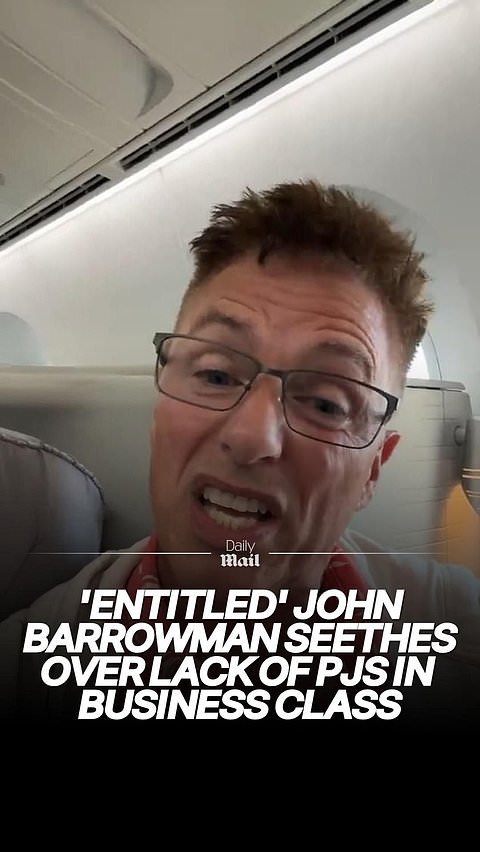 John Barrowman mocked as he seethes over lack of pj's on flight