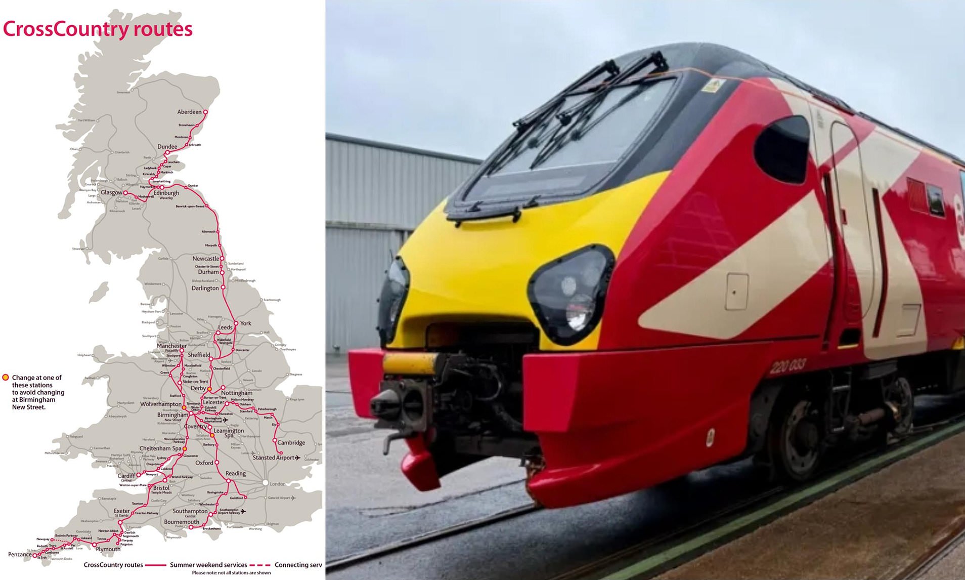 Travel chaos across UK as CrossCountry cancels almost all trains after power cut