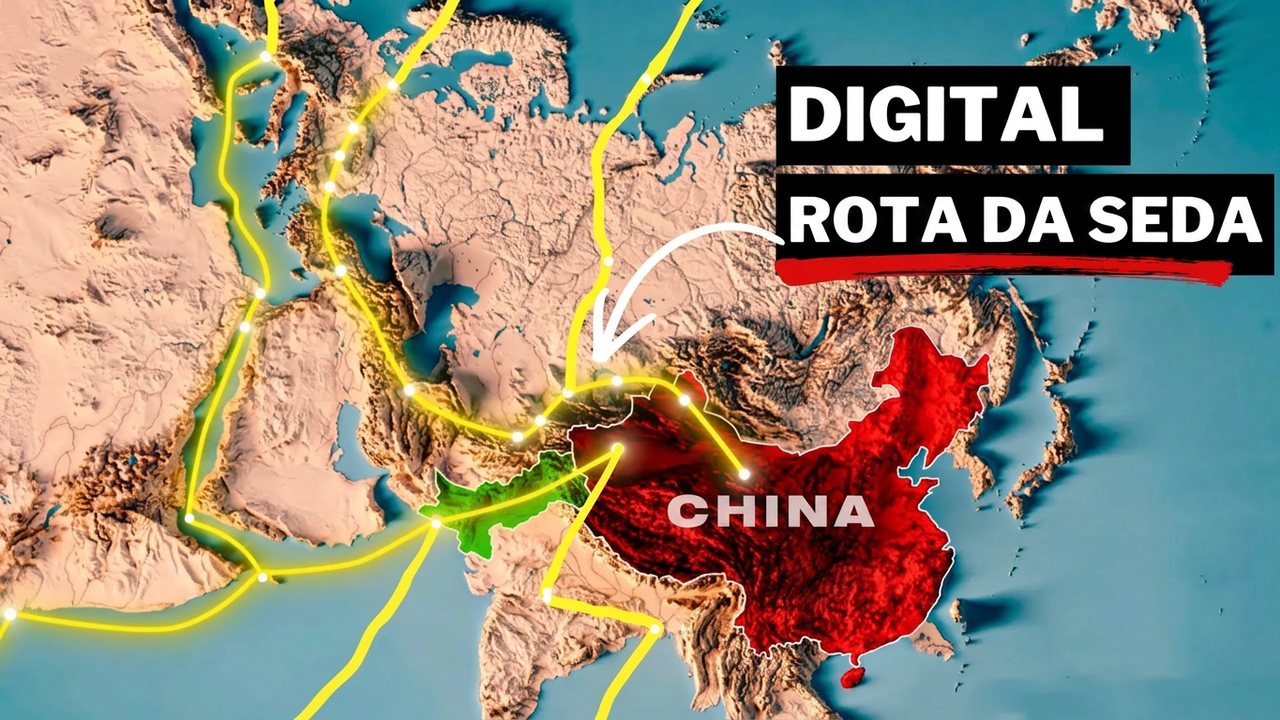 Como a China está criando uma nova rota global para a internet