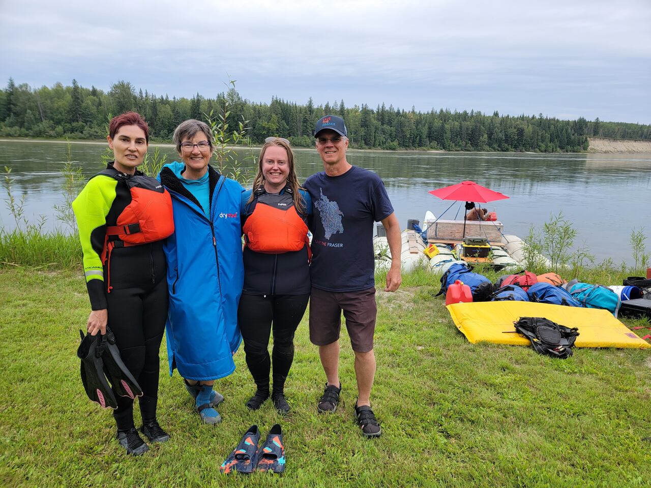 Relay team swimming 1,375 km down BC.'s Fraser River to promote ...