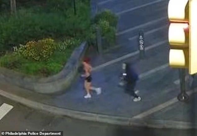 Cameras caught the suspect chasing the 40-year-old near City Hall&nbsp;around 5.30am