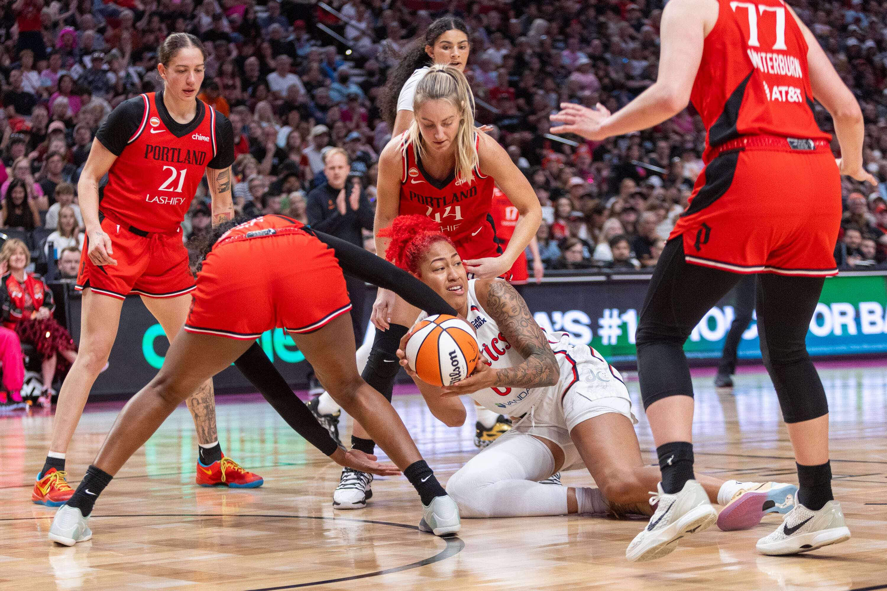 Portland Fire allow 44 free throws in loss to Washington Mystics