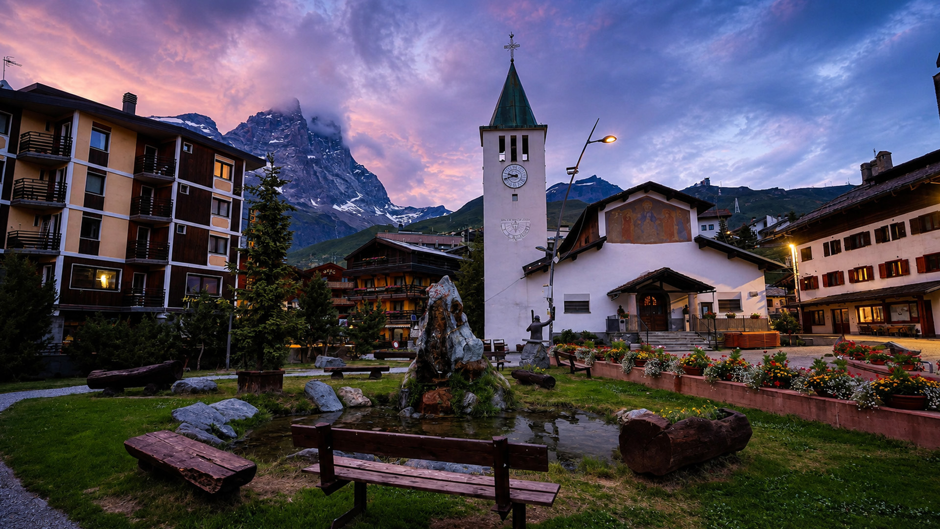 matterhorn-sunset-walk-through-breuil-cervinia-italy-4k