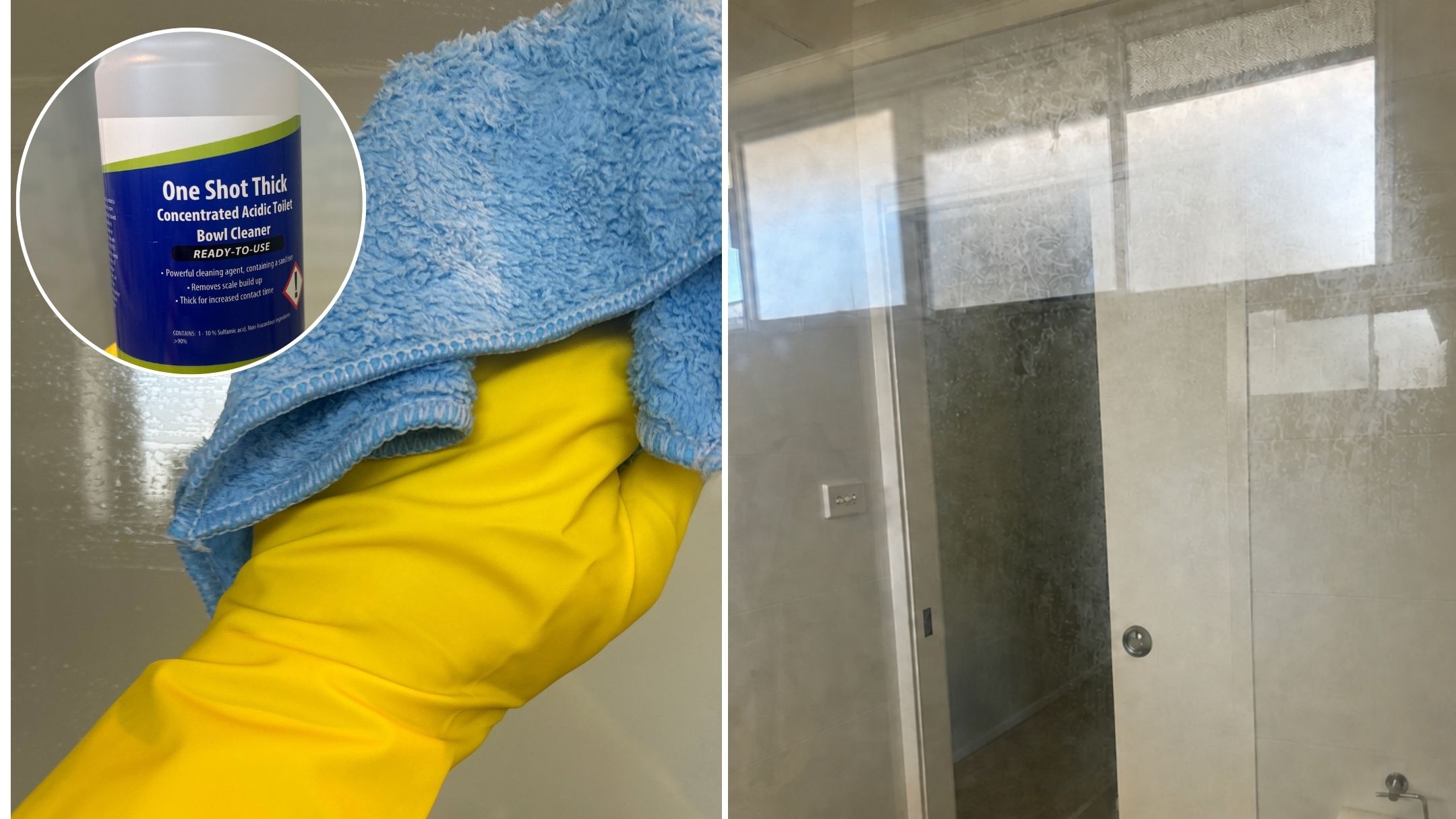 I tested the $16 Bunnings toilet cleaner everyone is using on shower glass, here's my verdict