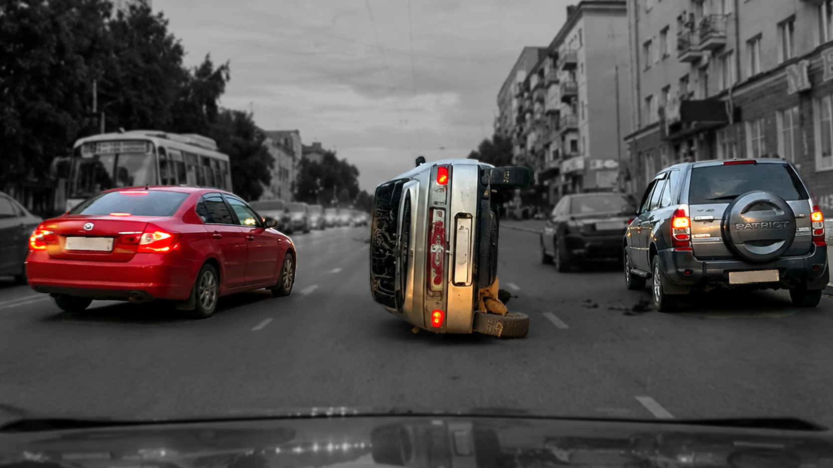 Crash caught on camera