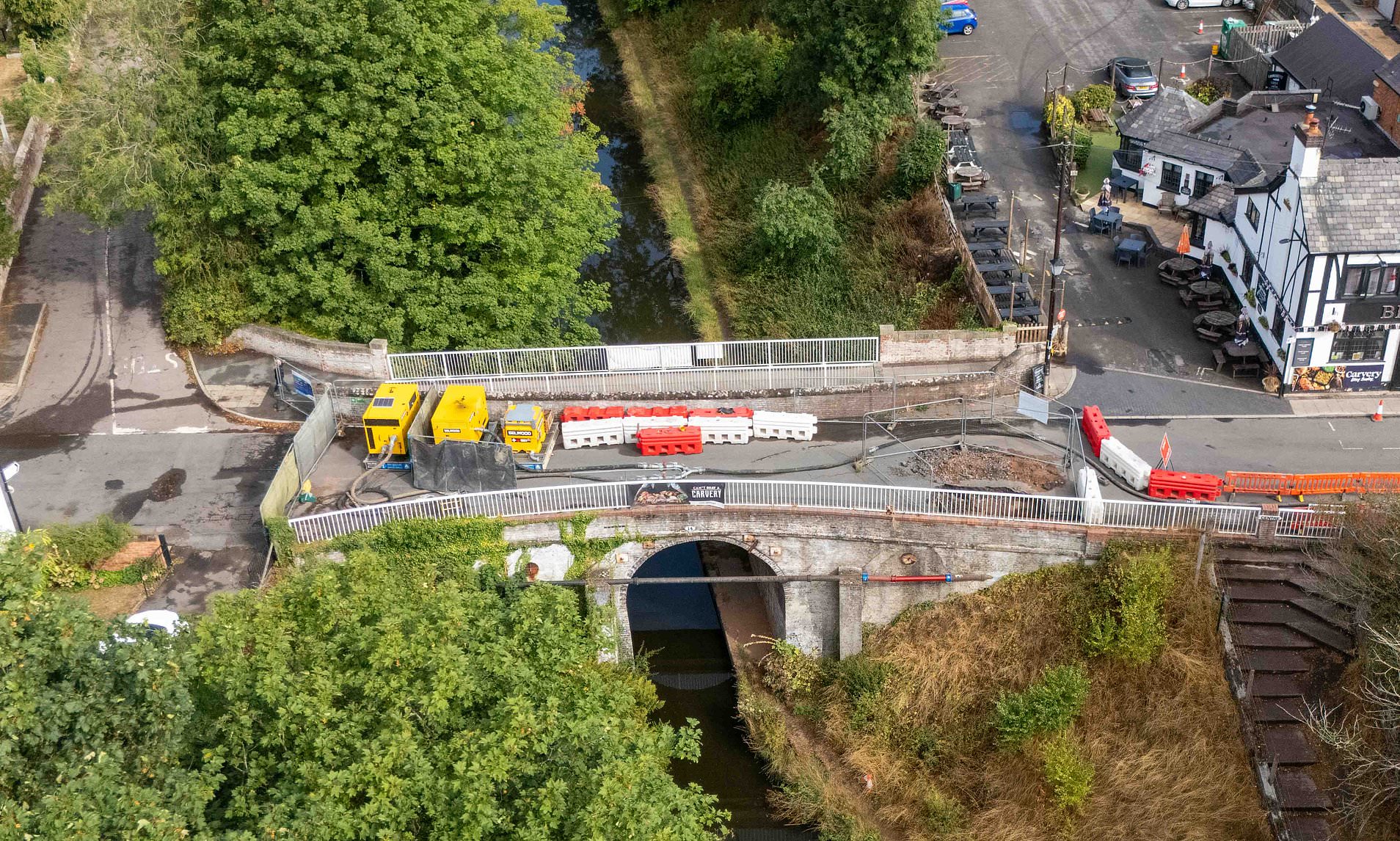 The bridge of sighs! 9 months of roadworks split village and leave residents with an 8-mile detour