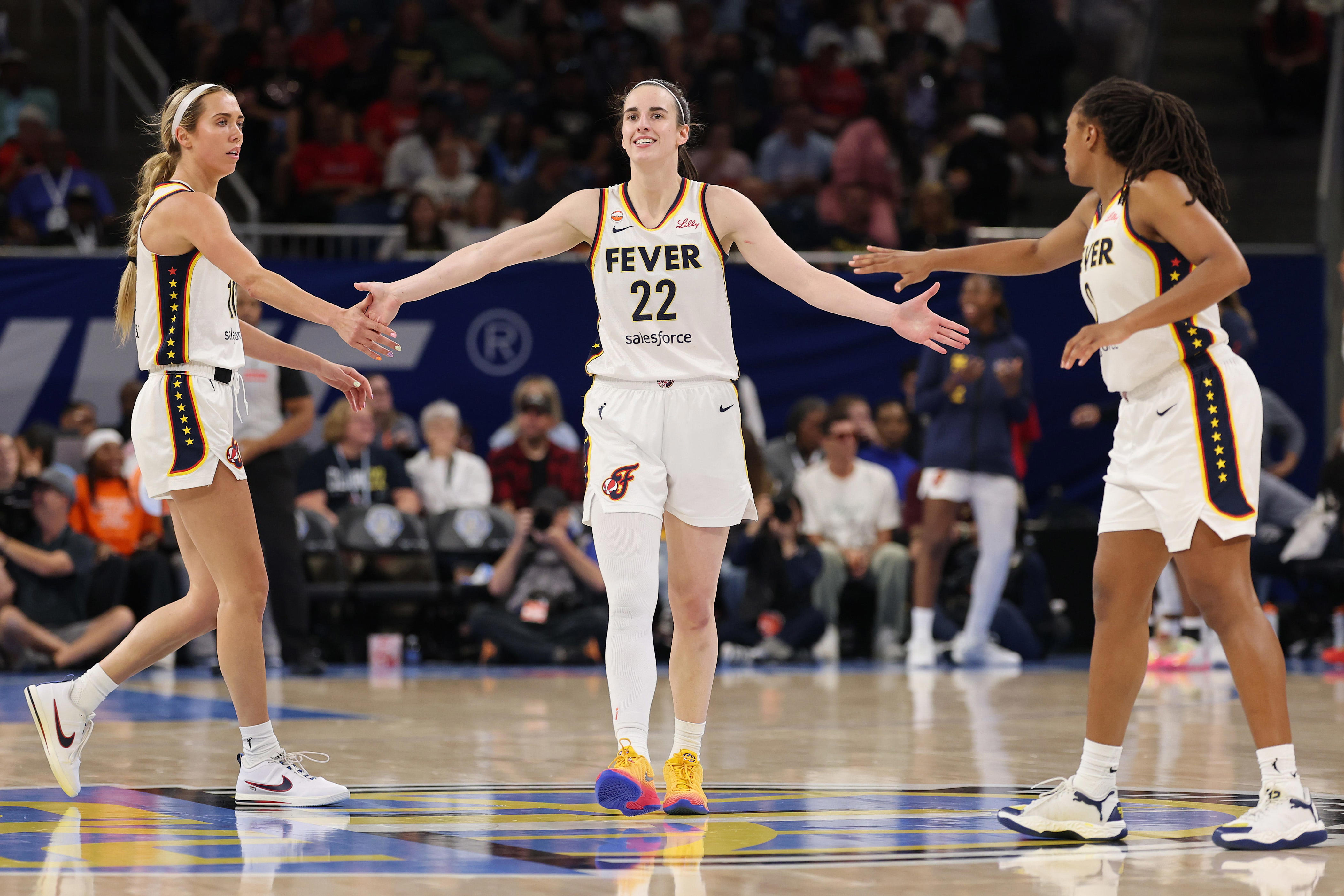 Caitlin Clark's career-high eight 3s help Fever stop Sky: Highlights, score