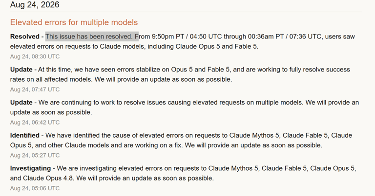 Claude faces outage: Users report response errors across app, web ...