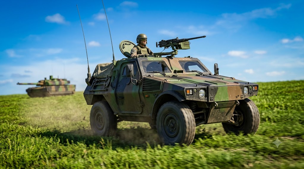 Modern French cavalry - VBL scouts, Leclerc tanks, and offensive recon