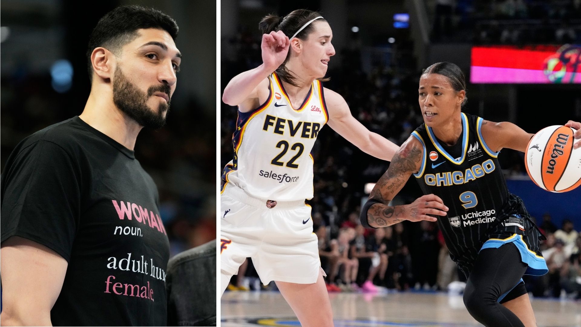 Former NBA player Enes Kanter Freedom ejected after confrontation with Chicago Sky's Natasha Cloud
