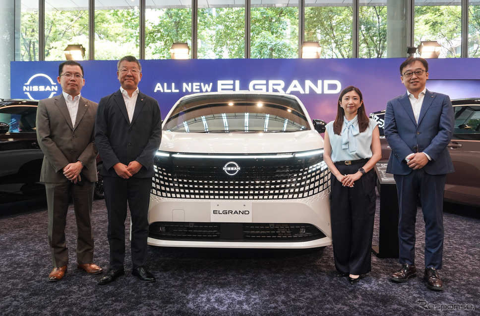 新型日産「エルグランド」がハイヤー配車サービス「Uberプレミアム」に導入、「静かでしなやかな走り」と太鼓判