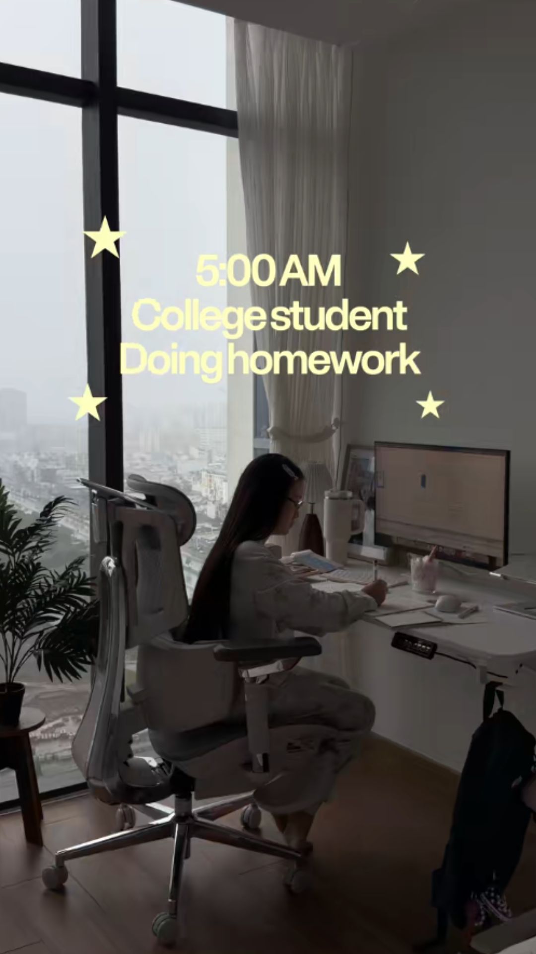 5 AM college student morning routine for success