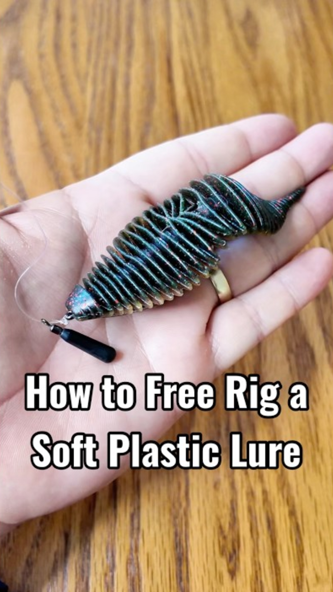 How to free rig a soft plastic lure for catching bigger bass