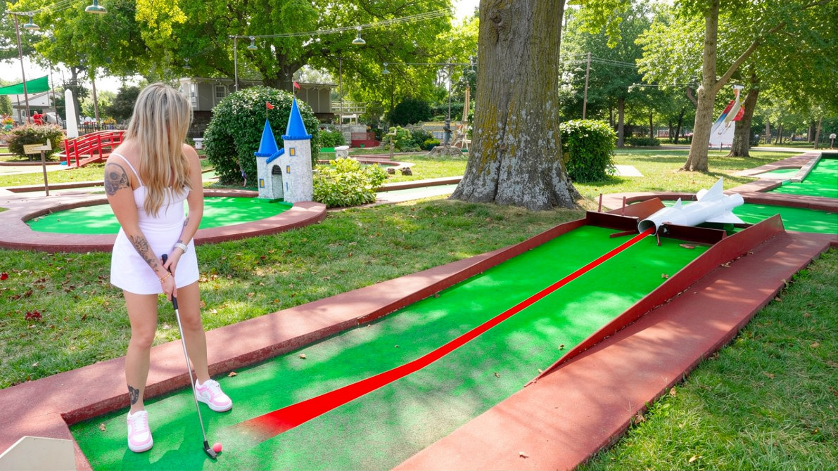 This mini golf course has secret bonus holes!