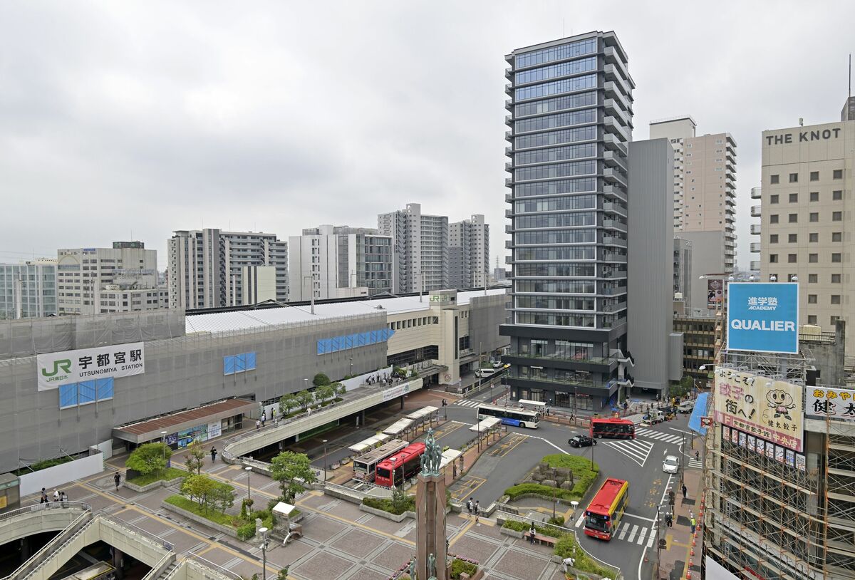 JR宇都宮駅西口に「アトラスタワー」完成 地上20階の複合ビル、9月中旬から順次開業へ【動画あり】