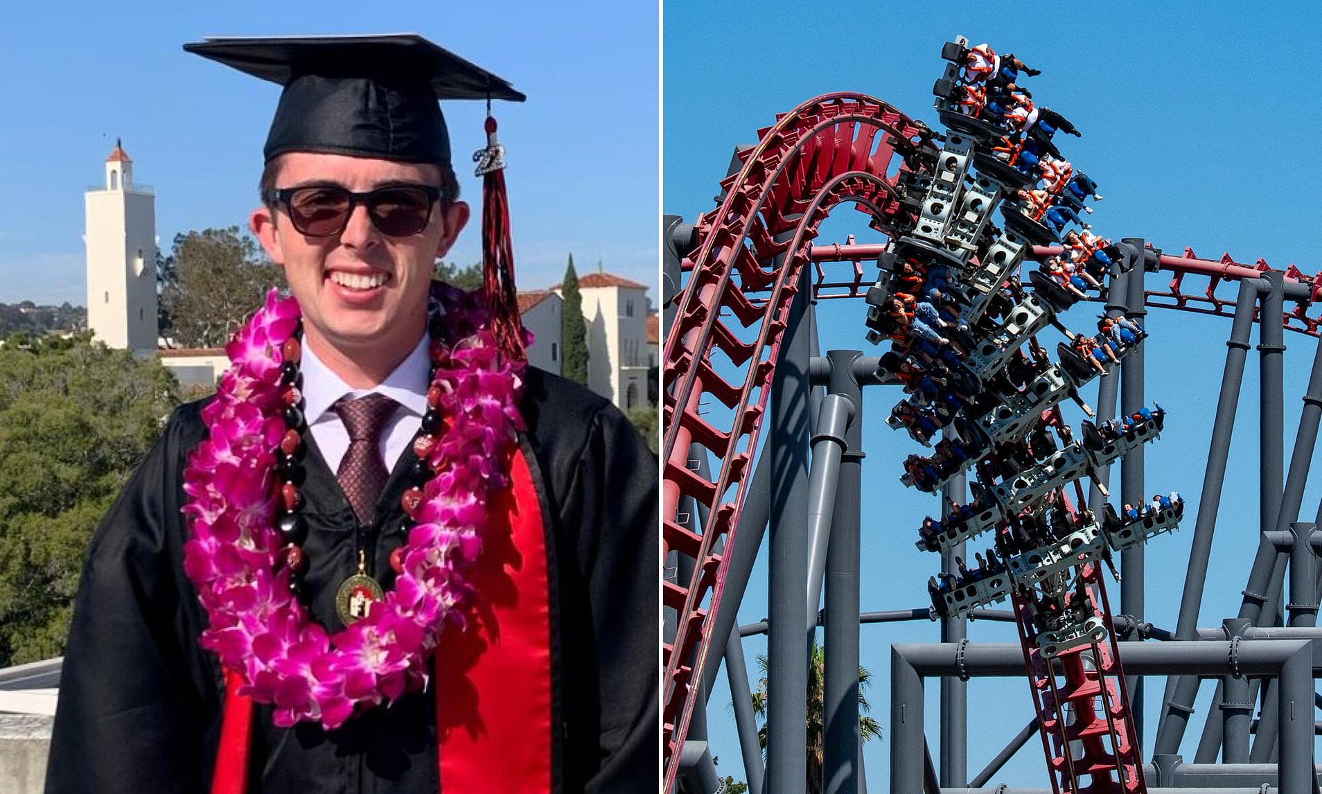Six Flags rollercoaster was so rough man, 22, died hours after riding it, family's lawsuit alleges
