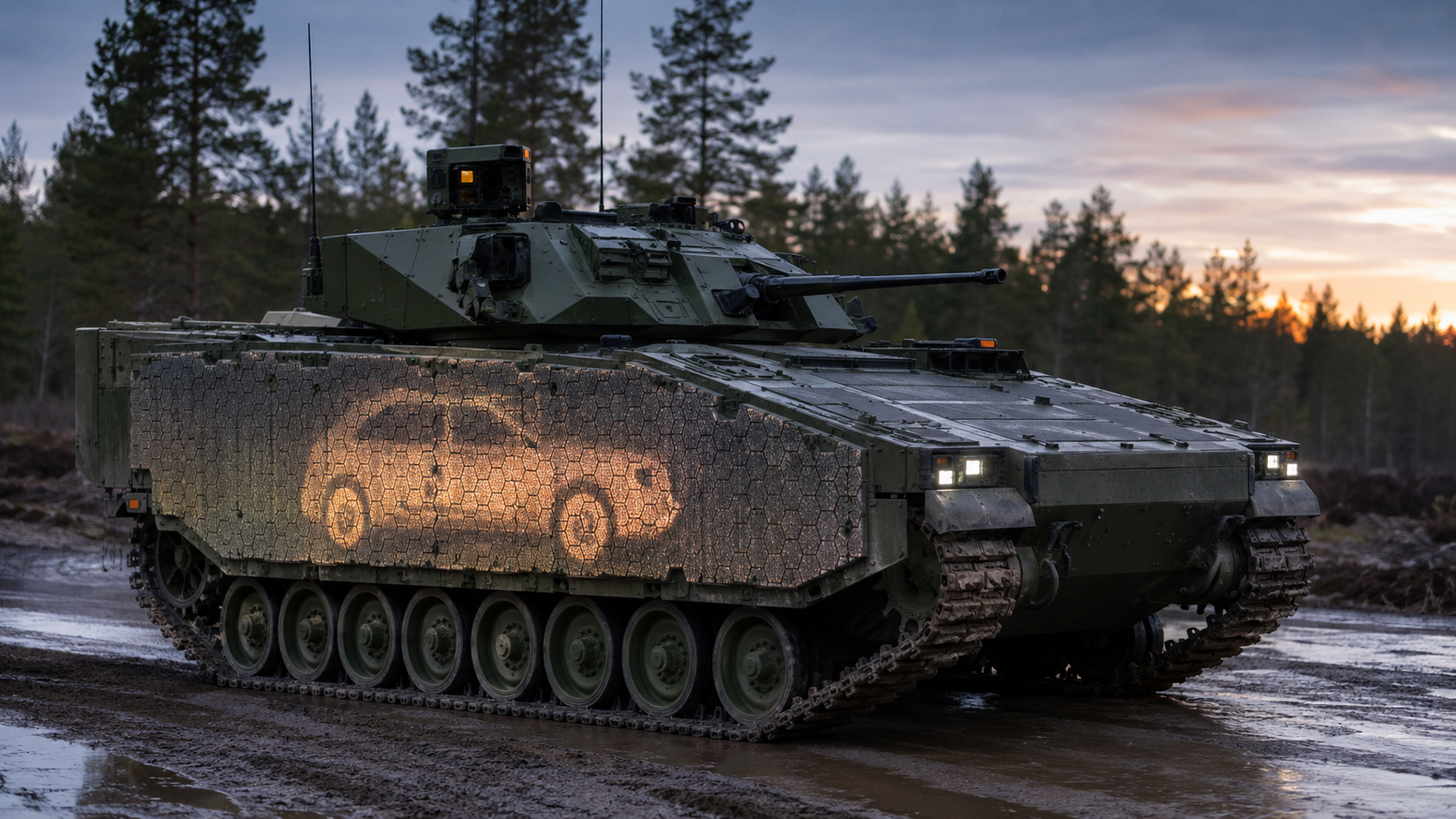 BAE’s tank camouflage mimics heat signatures