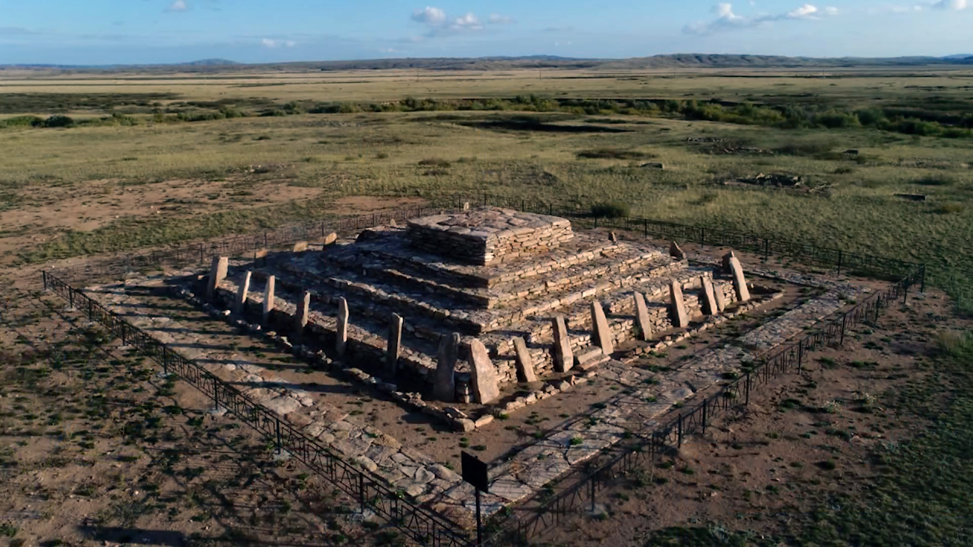 Why was a Bronze Age pyramid built in the steppes of Kazakhstan?