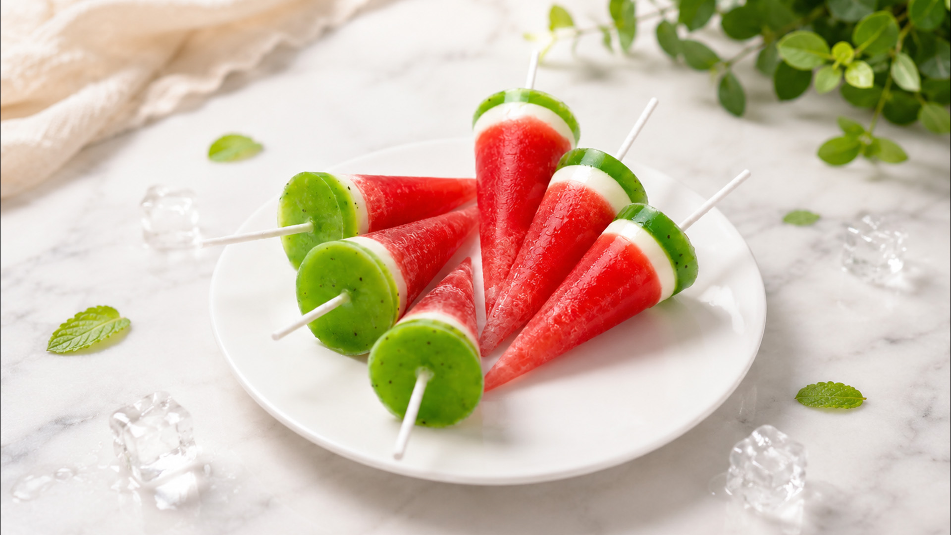 A simple look at watermelon style popsicles