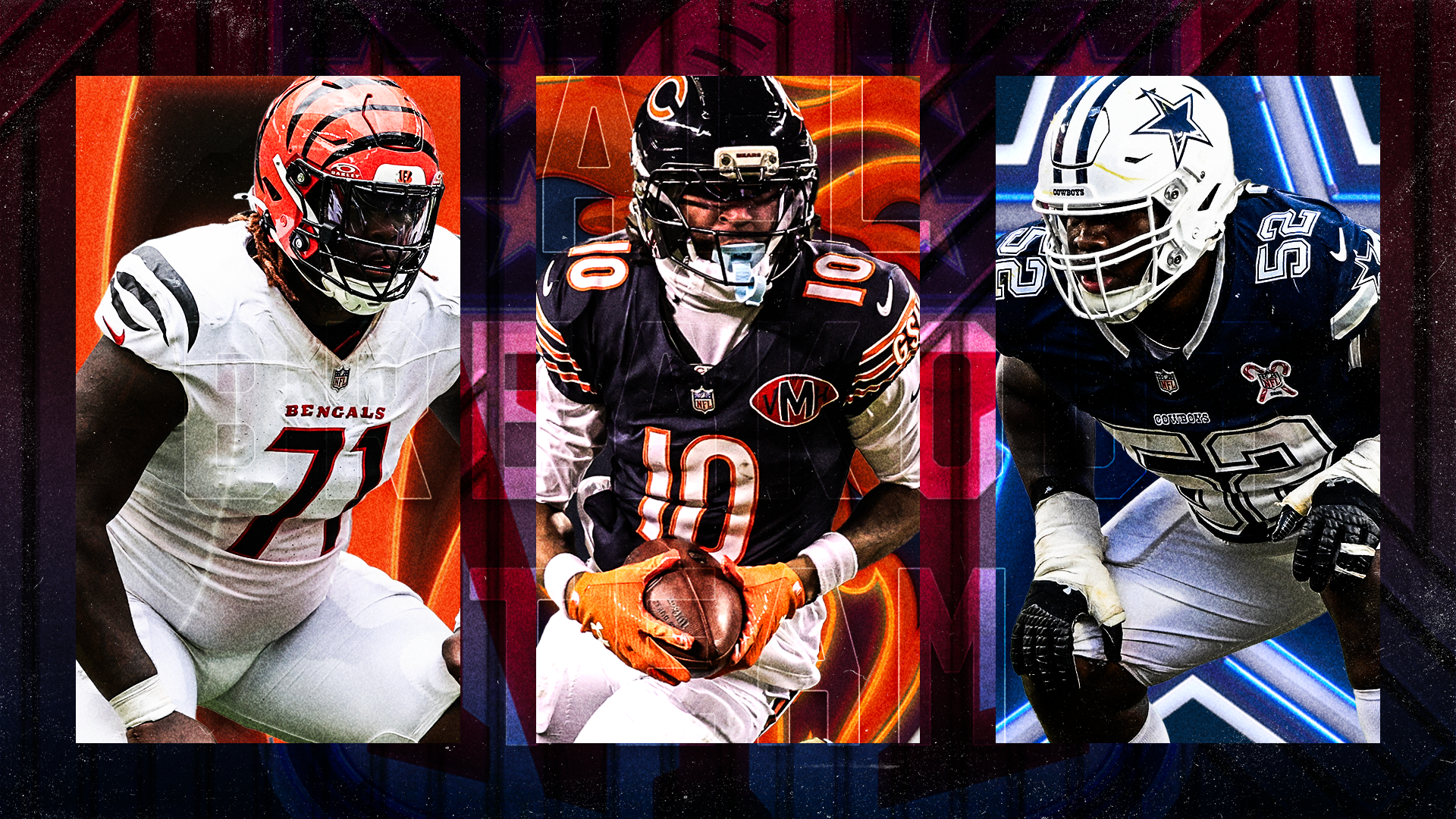 2026 CBS Sports NFL all-breakout team: Caleb Williams, two other Bears headline rising stars on offense