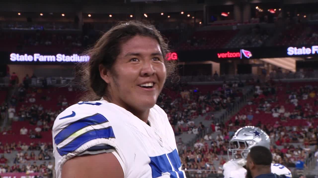 Dallas Cowboys rookie Shiyazh Pete earns standing ovation during ...