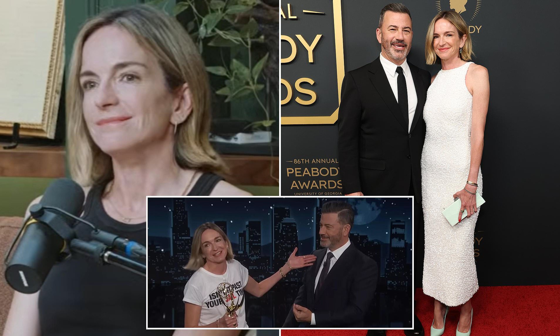 Jimmy Kimmel's wife recalls their illicit romance while she was working on his show