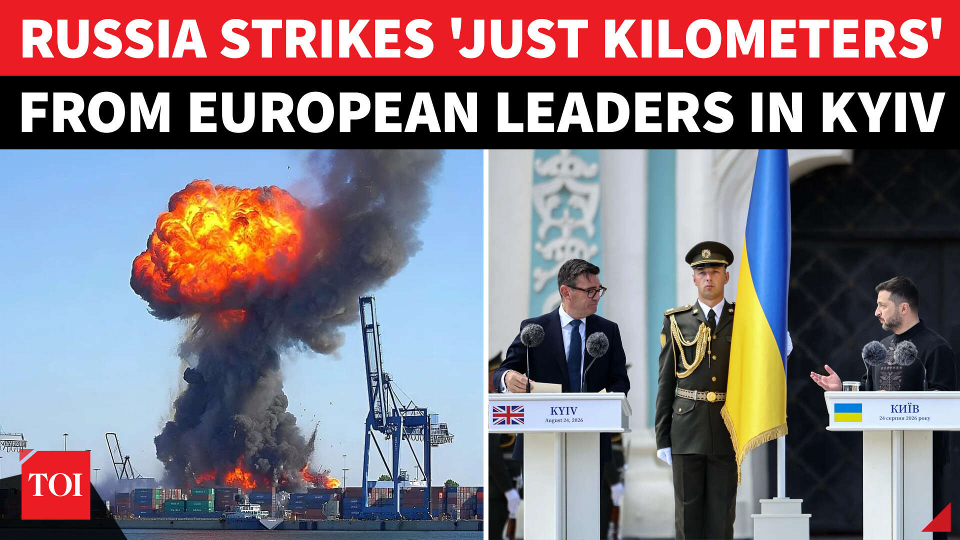 Russia launches massive attack on Ukraine Black Sea port as EU leaders ...
