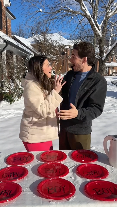 Sweet gender reveal surprise creates a heartwarming moment