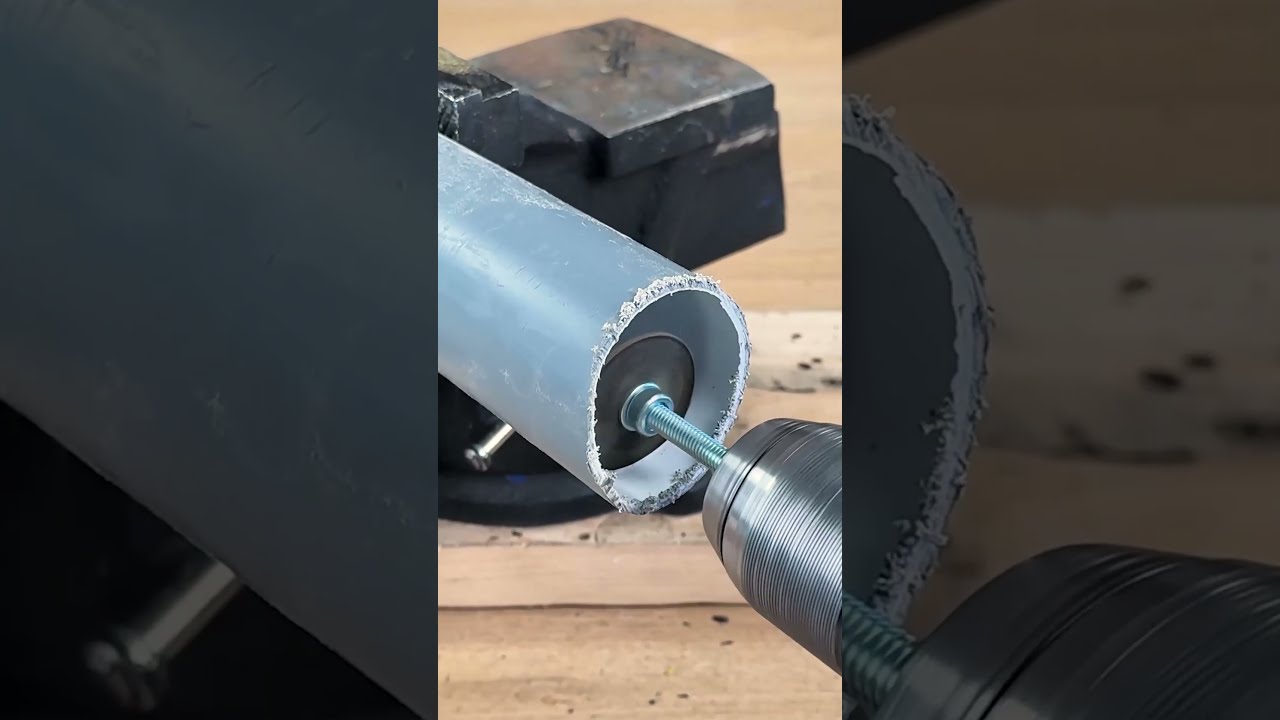 DIY PVC pipe cutter #diy #pipe #cutting #tooltrick