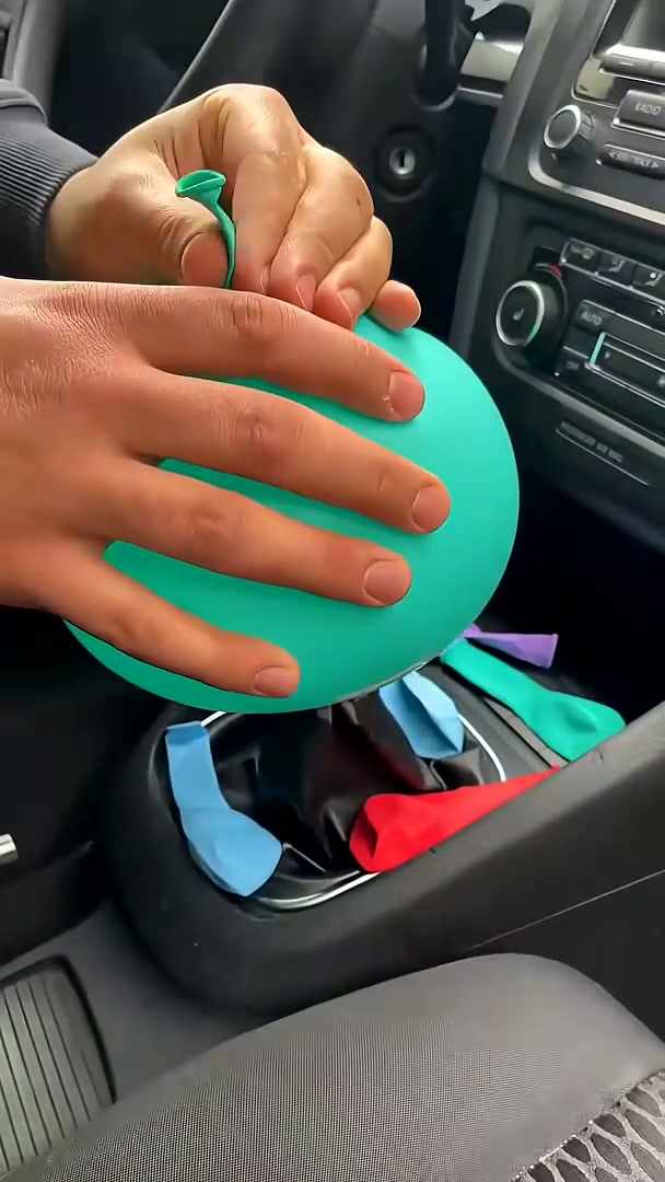 Car gear stick balloon hack #diy #cargear #balloon #trick
