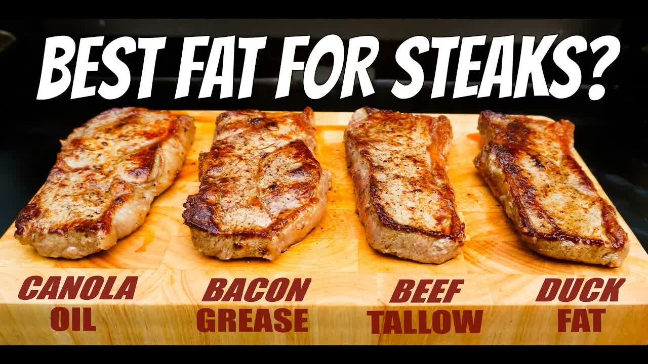 He seared four steaks in different fats - beef tallow ended up winning