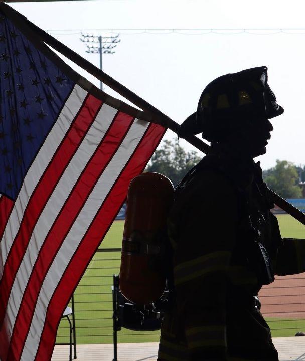 9/11 memorial stair climb at Fluor Field honors first responders